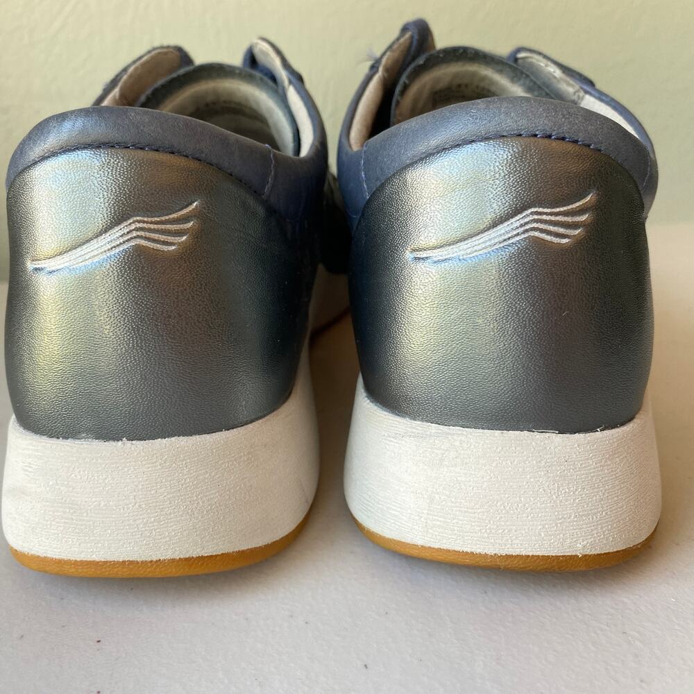Dansko Charlie Navy Blue White Perforated Leather Sneaker EU41 Wmn US 10.5-11 - Picture 7 of 16